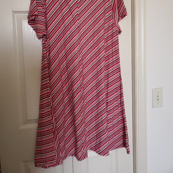 EUC Allison/Brittney Women's 1X Striped T-Shirt Dress - Picture 5 of 6
